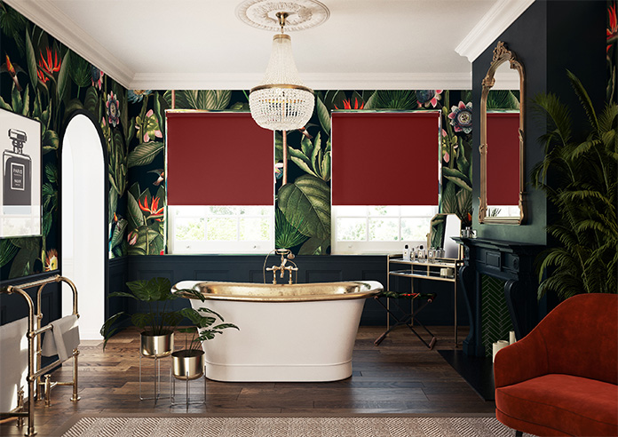 Orion (Blackout), Deep Carmine - Twist&Fit Roller Blind - Image 8